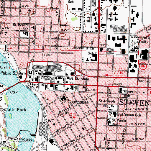 Topographic Map of Christina Kuhl House, WI
