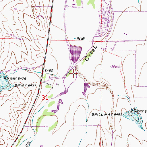 Topographic Map of Gopher Creek, CO