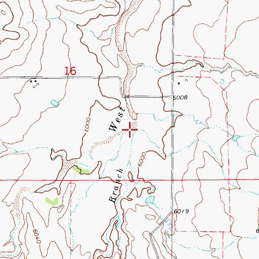 Topographic Map of Spring Branch, CO