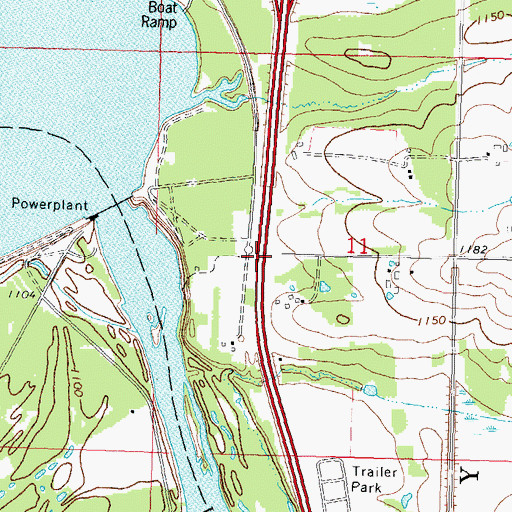 Topographic Map of Liberty Bell School (historical), WI
