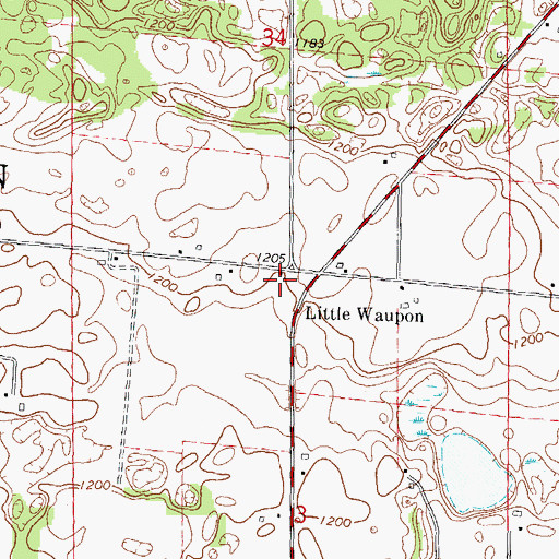 Topographic Map of Madison School (historical), WI
