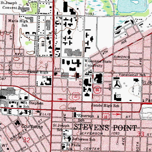 Topographic Map of Museum of Natural History, WI