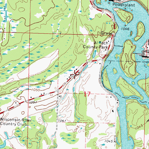 Topographic Map of River Valley School (historical), WI