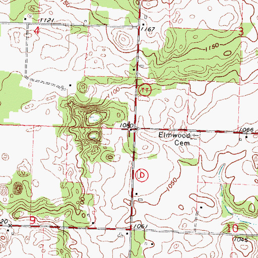 Topographic Map of Sunnyview School (historical), WI