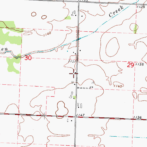 Topographic Map of Sunrise Valley School (historical), WI