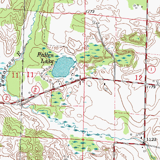 Topographic Map of Tomorrow River School (historical), WI
