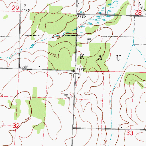 Topographic Map of Victory School (historical), WI