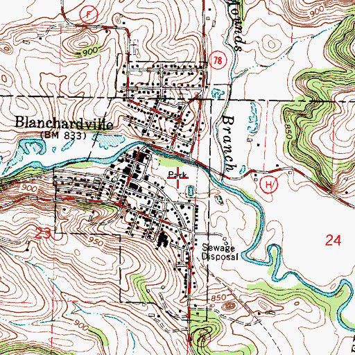 Topographic Map of McKellar Park, WI