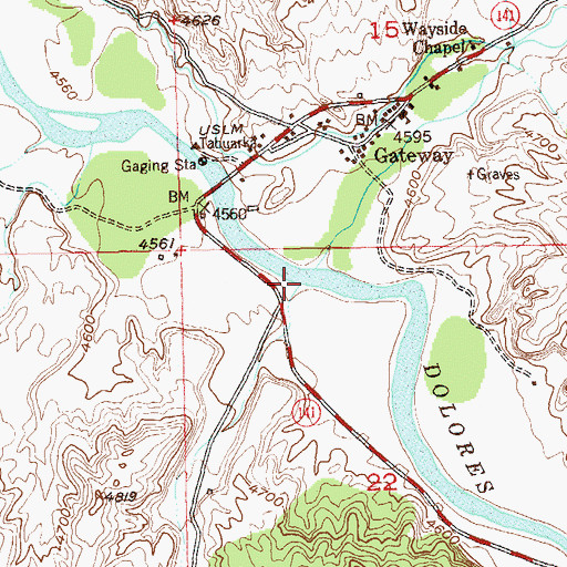 Topographic Map of John Brown Creek, CO