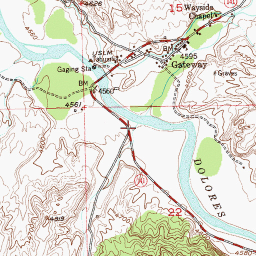Topographic Map of John Brown Canyon, CO