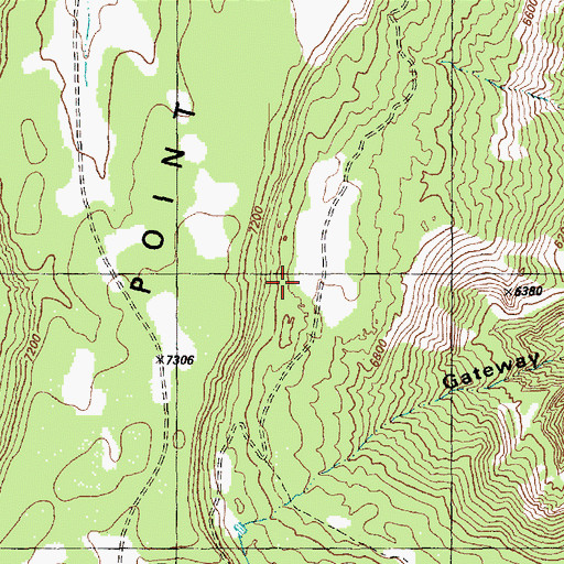 Topographic Map of Dolores Point Spring, CO
