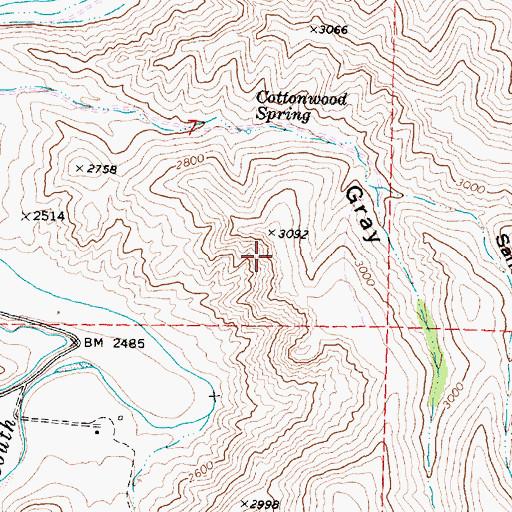 Topographic Map of Camp Lincoln (historical), OR