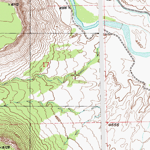 Topographic Map of Gateway Canyon, CO