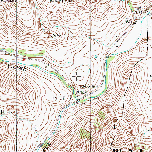Topographic Map of Cemetery Hill, OR