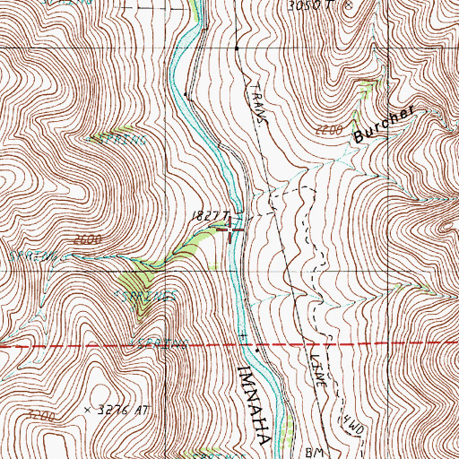 Topographic Map of Curiosity Creek, OR