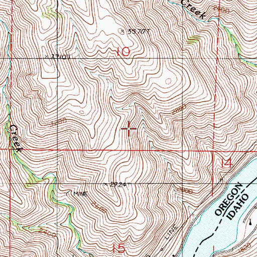 Topographic Map of Ballard Landing (historical), OR