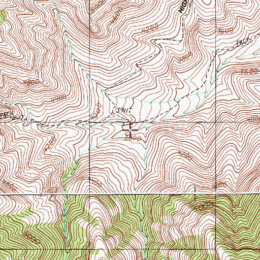 Topographic Map of Audison Creek, OR