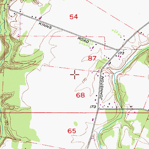 Topographic Map of French Prairie (historical), OR