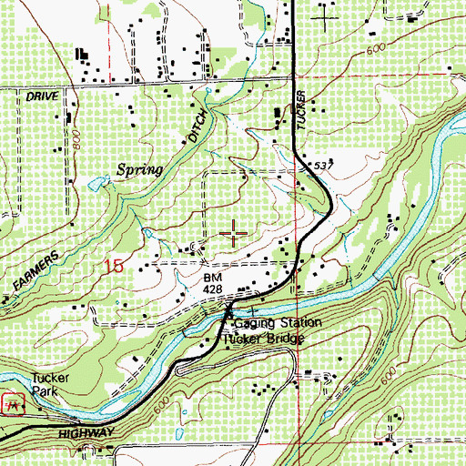 Topographic Map of Davidson Hill, OR