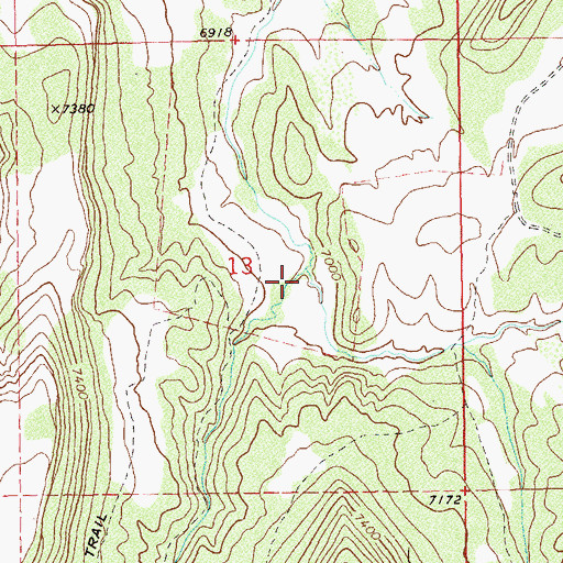 Topographic Map of Briar Canyon, CO