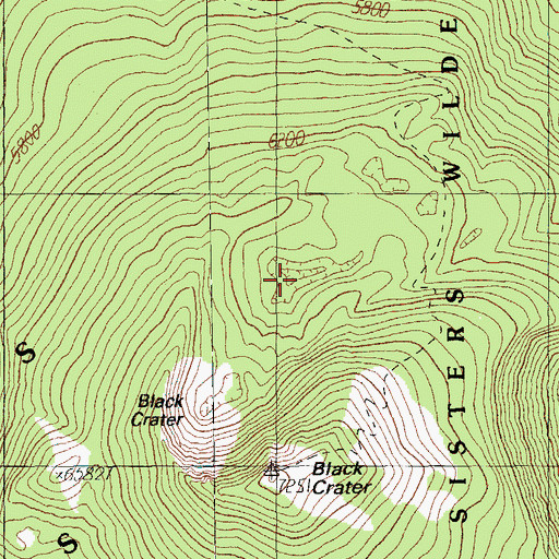 Topographic Map of Latta Crater, OR