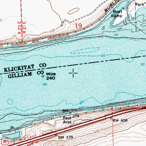 Topographic Map of Owyhee Rapids (historical), OR
