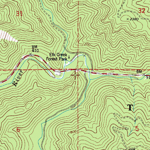 Topographic Map of McNamers Camp (historical), OR