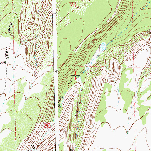 Topographic Map of Nelson Creek, CO