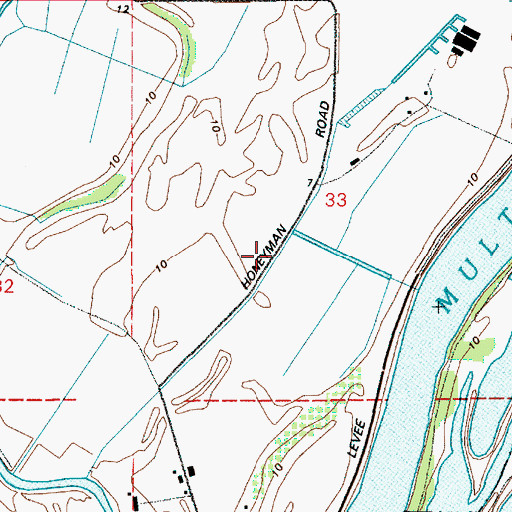 Topographic Map of Salene Lake (historical), OR