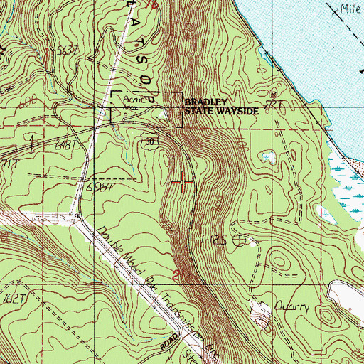 Topographic Map of Widby Loops (historical), OR