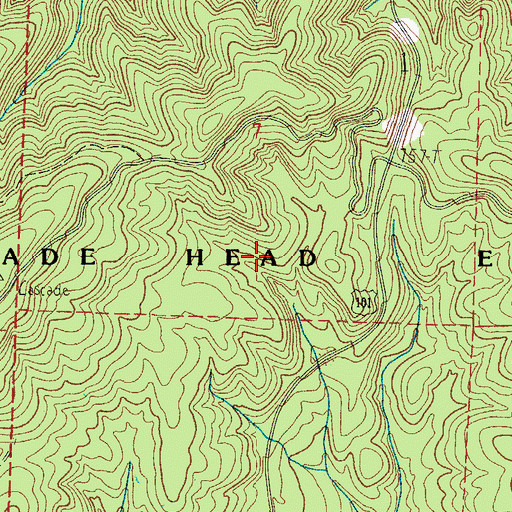 Topographic Map of Cascade Head Experimental Forest, OR