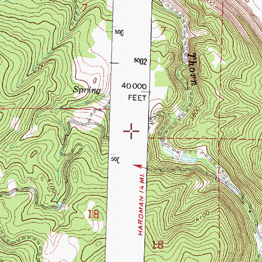 Topographic Map of Reids Mill (historical), OR