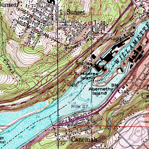 Topographic Map of Robins Nest (historical), OR