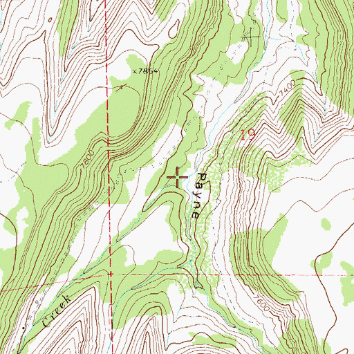 Topographic Map of Sheep Creek, CO
