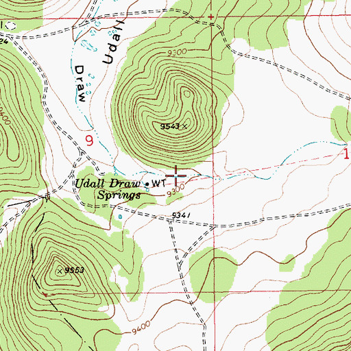 Topographic Map of Udall Park Spring Number 1, AZ
