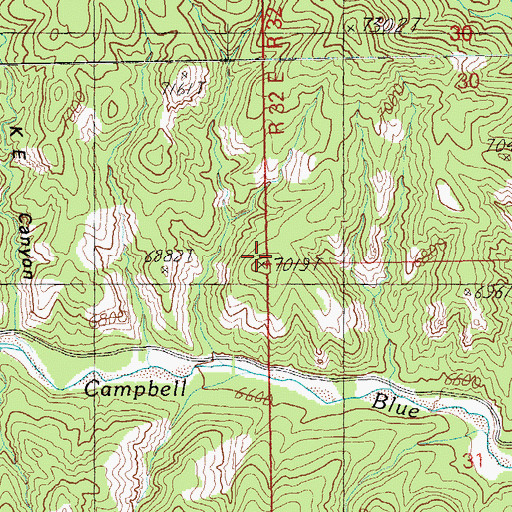Topographic Map of Apache National Forest, AZ