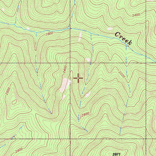 Topographic Map of Klamath National Forest, CA