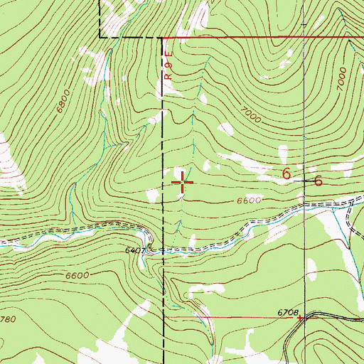 Topographic Map of Lewis and Clark National Forest - Jefferson Division, MT
