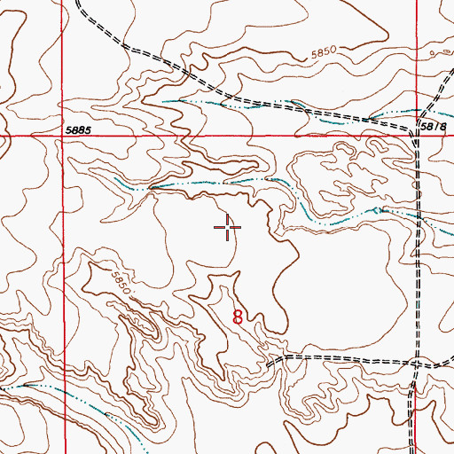 Topographic Map of Kiowa National Grassland, NM