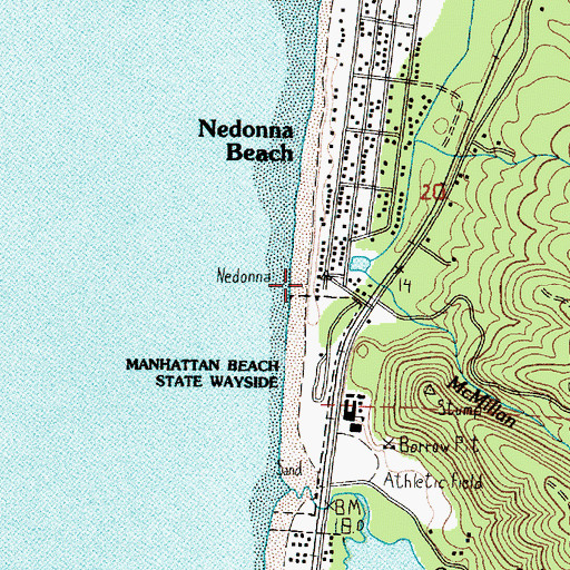 Topographic Map of Manhattan Beach State Park, OR