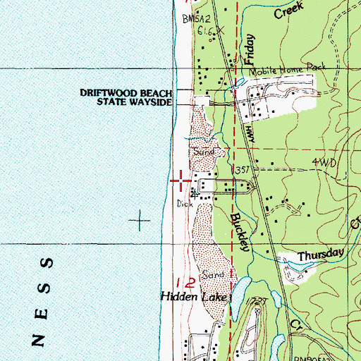 Topographic Map of L Presley and Vera C Gill State Park, OR
