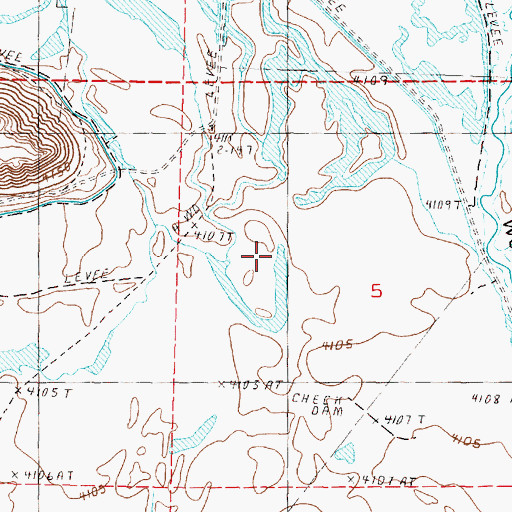 Topographic Map of Adobe Camp (historical), OR