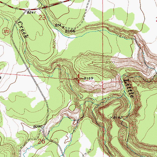 Topographic Map of Lang Creek Tank, AZ
