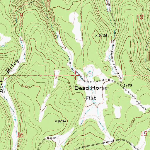 Topographic Map of Clay Spring, AZ