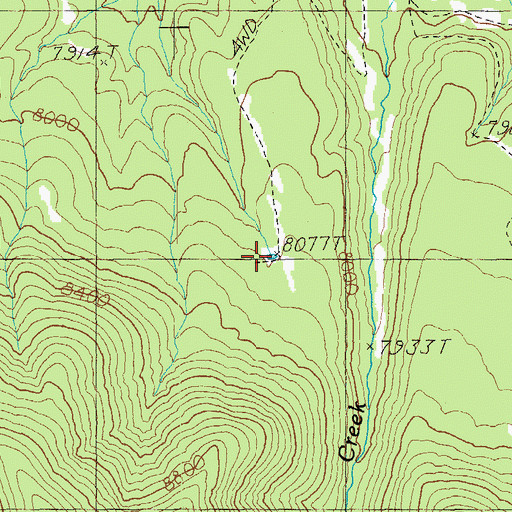 Topographic Map of Wallow Tank, AZ