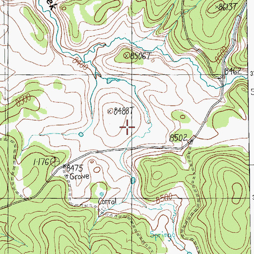 Topographic Map of West Side Tank, AZ