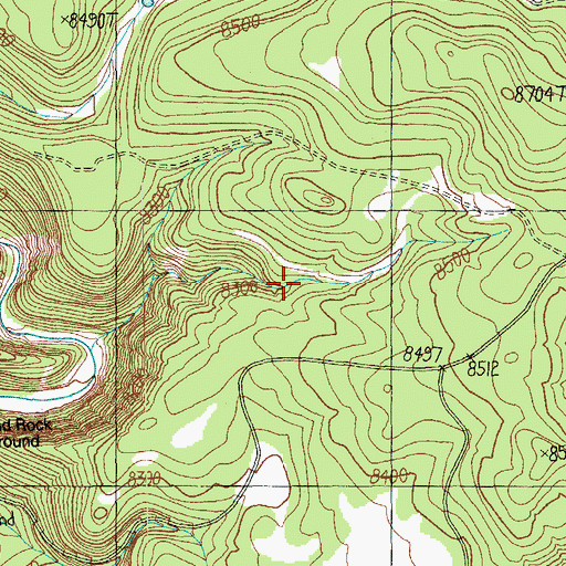 Topographic Map of South Draw Tank, AZ