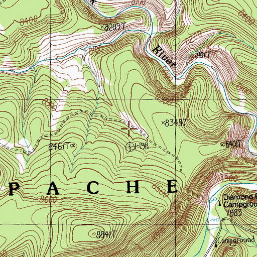 Topographic Map of Loggers Bog, AZ