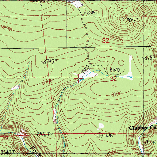 Topographic Map of Triangle Tank, AZ