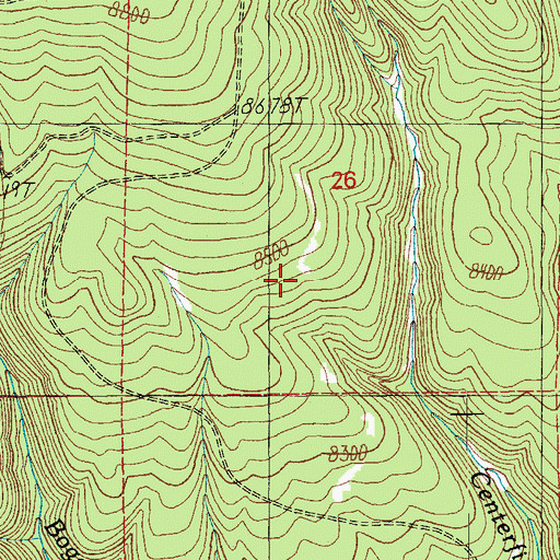 Topographic Map of Section 26 Tank, AZ